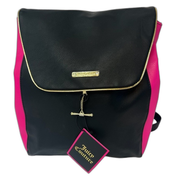 Juicy Couture Backpack Black & Pink NWT